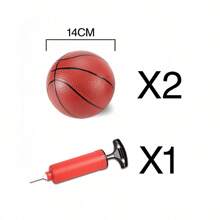 Set di canestro da basket regolabile mini per adolescenti - Comprende un pallone da basket, ottimo per gioco indoor/all'aperto e regalo di compleanno, colore blu