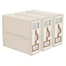 4pcs/Set Large Storage Boxes With Window, Packaging Bag, Storage Bag, Easy To Take And Stack, Suitable For Storing Bedding, Clothes, Pillowcases, Underwear Sets In Wardrobe - متعدد الألوان - مشاهدة 11