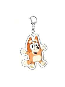 10pcs/5pcs/1pc/2pcs Bluey Family Acrylic Keychain Pendant Bag Pendant Bingo Friends Doll Pendant ,Very Suitable For Festivals, Fans, And Gift Giving,Perfect Party And Holiday Gifts, Carnival Models(Random Style) - Multicolor - View 10