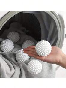 5个可重复使用洗衣球 - 除毛烘干球、衣物柔顺球、防滚、防皱、无需用电