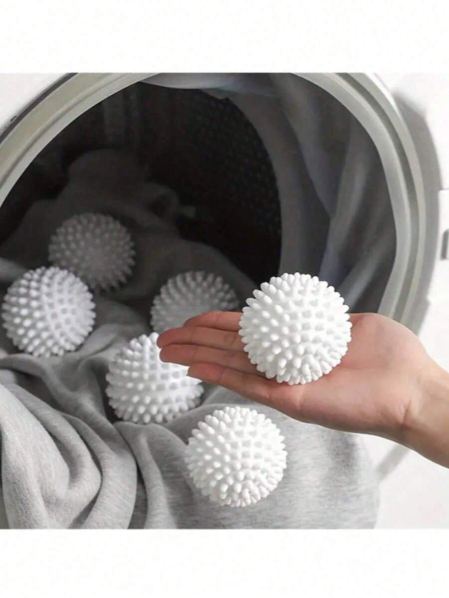 5个可重复使用洗衣球 - 除毛烘干球、衣物柔顺球、防滚、防皱、无需用电