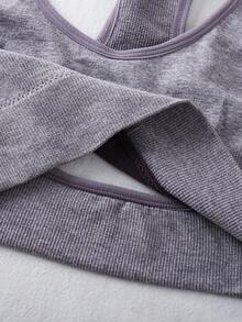 7 chiếc áo ngực thể thao cho nữ, áo crop top hở lưng tập yoga chạy bộ, khoét ngực - Nhiều màu - Xem 6