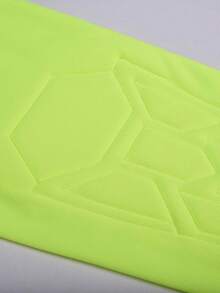 2pcs/Set Goalkeeper Jersey Top With Elbow Padding, Chest Anti-Slip Stripes And Long Sleeve Breathable T-Shirt + Goalkeeper Pants With Elastic Waist And Breathable Protection, For Training & Match Activities - Green - View 8