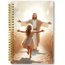 1pc Spiral Bound Notebook - "I Am Fearfully And Wonderfully Made" Psalm 139:14 Prayer Journal, Educational Gift, 5.5X8.3 Inches, 50 Pages - A - View 9