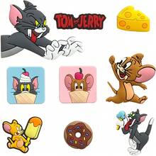9/12/21pcs Set Cute Tom And Jerry Pattern Shoe Charms, Made Of PVC Material, Suitable For Beach Bag Decoration, Shoe Accessories, Birthday, Christmas, Valentine's Day, Halloween Party Gifts - Multicolor - View 10