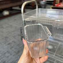 1 件亚克力展示架，高端透明美容院储物车，多层可移动零食车，家用 - 透明 - 查看 9