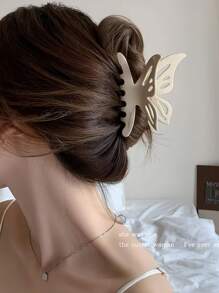 1 pezzo Fermaglio per capelli con design a farfalla, colore unito, carino e versatile. Elegante fermaglio per capelli a farfalla di nuovo stile cinese, fresco e insolito, decorazione vintage di lusso per Ognissanti. Ottimo regalo, fermagli per capelli estivi, pinze per capelli, morsetti per capelli, Molletta per capelli