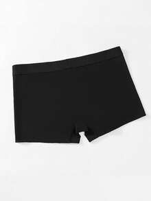 Men's Letter Print Underwear, Comfortable, Highly Elastic, Breathable, Lightweight, Great Gift For Husband - Black - View 5