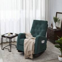 Accent Chair TV Chair Living Room Chair  Lazy Recliner Comfortable Fabric Leisure Sofa,Modern High Back Armchair - 1 - View 6