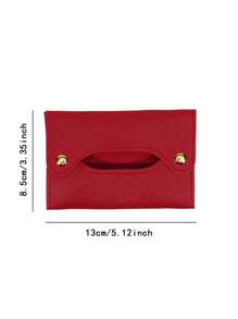 1 Peça Organizador de Bolso Portátil e Simples, Caixa de Lenços para Carro, Bolsa de Tecido Reutilizável para Viagem, Bolsa de Armazenamento de Lenços, Estojo de Couro PU, Sacos Higiênicos para Sala de Estar, Banheiro e Pequenos Itens