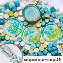 100pcs Octagon Sealing Wax Beads , Multicolor Wax Beads, For Seal Stamp, Handmake Embellishment, DIY Craft, Gift Wrapping, Envelope Sealing, Party Invitation, Scrapbooking,Back To School,School Supplies - 100 Octagonal Pieces - View 19
