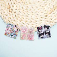 Sanrio 3Pcs/Set Sanrio Kuromi Melody Pochacco Brooch Pin For Backpack Clothing Accessories Birthday Party Kawaii Jewelry Decoration