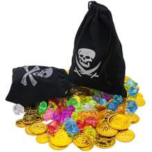 Nuevos Artículos 2025 - Monedas de Oro de Pirata - Accesorio de Halloween - Fichas de Póker - Accesorio de Juegos de Mesa - Dinero de Juego de Plástico - Monedas de Tesoro Dorado - Decoración del Hogar - Regalo de Navidad - Regalo de Cumpleaños - Regalo Perfecto