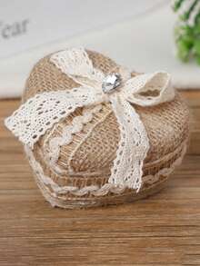 戒指盒求婚结婚情侣订婚珠宝戒指盒女士收纳篮首饰盒精致戒指篮戒指盒创意戒指篮布艺