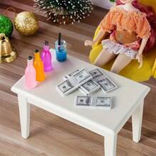 Set de 120/240/480 piezas de Billetes de dólar en miniatura escala 1:12 para decorar maquetas de casas de muñecas, escena, juego, decoración, accesorios de simulación de dinero en efectivo de 100 dólares