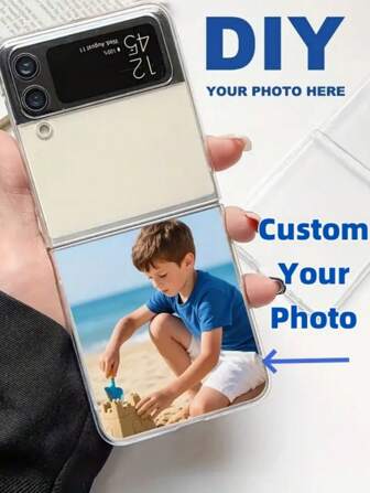 1 Custom Transparent Folding Phone Case With A Personalized Image, DIY TPU Phone Protector With A Smooth Surface And Clear Image Quality, A Creative Gift For Loved Ones, Friends, Or Partners, Compatible With SamsungGalaxy Z FLIP 3 4 5 6 7 , SamsungGalaxy Z FOLD 3 4 5 6 7,Stylish,Colorful,Vintage,Cute,Contracted,Funny,Custom,Personalized,Unique,Customized,Ideal Gifts For Him,Ideal Gifts For Her,Boyfriend,Girlfriend,Family,Friends,Grandparents,Couple,For Anniversaries,For Birthdays