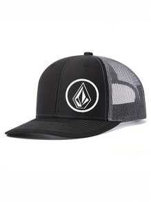 1 Peça Boné de Beisebol de Aba Curva Estampado, Boné Trucker Masculino/Feminino para Esportes ao Ar Livre, Hip Hop Estilizado