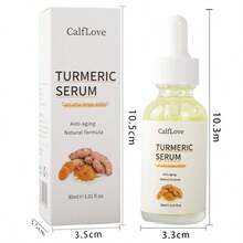 Turmeric Face Serum – Brightening & Hydrating Essence With Anti-Wrinkle, Firming, Dark Spot & Fine Line Care For Glowing Skin 30ml/1pcs - Green - View 6