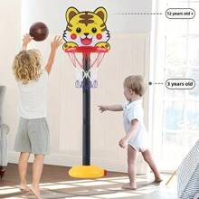 Set di canestro da basket regolabile mini per adolescenti - Comprende un pallone da basket, ottimo per gioco indoor/all'aperto e regalo di compleanno, colore blu