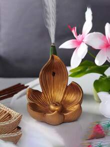 Fshonbutie Räucherstäbchenhalter, multifunktionale Harz Lotus Blumen Heimdekoration Räucherstäbchenhalter für Schlafzimmer, Wohnzimmer, Büro, Altar - Verschiedenfarbig - Übersicht 9