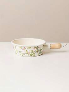 1套搪瓷快餐锅带柄带盖黄油罐加厚彩色搪瓷面碗复古洋瓷铁饭锅多功能调料收纳锅学生用品