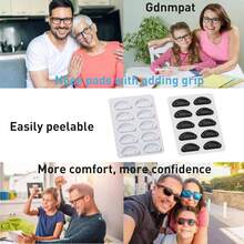 10 对升级版柔软硅胶眼镜鼻托，防滑鼻托适用于塑料眼镜框和太阳镜