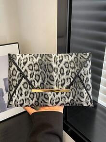 Fashionable Large Capacity Floral Pattern Colorblock Clutch Bag, Evening Bag For Women