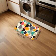 1/2 Piezas Felpudo de cocina minimalista moderno, adecuado para interior/exterior, absorbente de agua y antideslizante, aplicable a dormitorio, baño, cocina, entrada - Decoración del hogar lavable a máquina