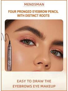 [MENDSMAN] Fine 4 Pronged Eyebrow Pencil, Natural 3D Eyebrow Effect, Creates Natural Eyebrow Makeup, Waterproof, Sweat-Proof, Long-Lasting And Non-Smudging, Easy Draw For Clear Eyebrows, Nice Gifts For Women, And For Valentine's Day