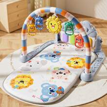 A 89*55*45cm Baby Gym Mat, Tummy Time Play Mat Toys, Baby Play Mats And Activity Gyms, Baby Piano Gym Mats, Newborn And Toddler Play Mats, Baby Activity Mat Toys (0-3-6-12 Months)