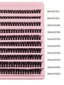 ciglie individuali innestate, spesse, arricciate, naturali e morbide. 60D, lunghezza mista 8-16mm, spessore 0,07mm C/D. Tipo ultra leggero. 10 file, 200 ciuffetti. Ciuffetti di ciglie in visone impermeabili. Ciuffetti di ciglie singoli, ciuffetti di ciglie, ciglie individuali, ciglie, ciglie finte