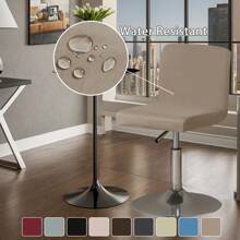 1 szt./2 szt. Wodoodporny pokrowiec na krzesło z wysokimi nogami i niskim oparciem z mlecznego jedwabiu, elastyczny pokrowiec na krzesło obrotowe bez podłokietników z elastycznego spandexu, zdejmowany i zmywalny, chroni przed zalaniem i zarysowaniami, odpowiedni do jadalni, salonu, sypialni, baru, biura, hotelu i na bankiet, pokrowce na krzesła barowe, pokrowce na krzesła barowe, pokrowce na stołki, pokrowce na krzesła barowe z oparciem, krzesło toaletkowe, pokrowce na krzesła kuchenne, pokrowiec na krzesło wysokie, zestaw 2 krzeseł barowych, Boże Narodzenie