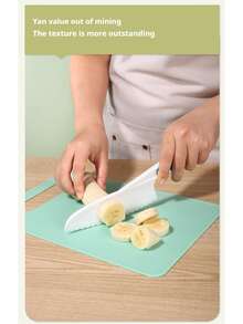 1pc/4pcs Outdoor Camping And Hiking Cooking Tools: Grater, Peeler And Slicer Kitchen Tools That Don't Hurt Hands, Baking Knives, Potato Cutter, Grater, Kindergarten Special Plastic Fruit Knife, Bread Knife, Cake Knife Set - Multicolor - View 8