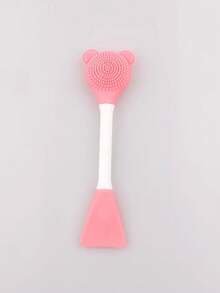 Un set de 3 piezas de herramientas de belleza facial, que incluye un rodillo masajeador de doble cabezal + una tabla Gua Sha con forma de corazón - rosa, un cepillo facial de silicona de doble cabezal para mascarillas de barro, palitos de masaje facial Gua Sha para el ojo y estiramiento muscular, herramientas mágicas exquisitas, masajeadores faciales, herramientas mágicas para empujar la cara, herramientas mágicas en forma de V para la cara, rodillos masajeadores de doble mentón y masetero para levantar y firmar el rostro - Multicolor - Ver 9