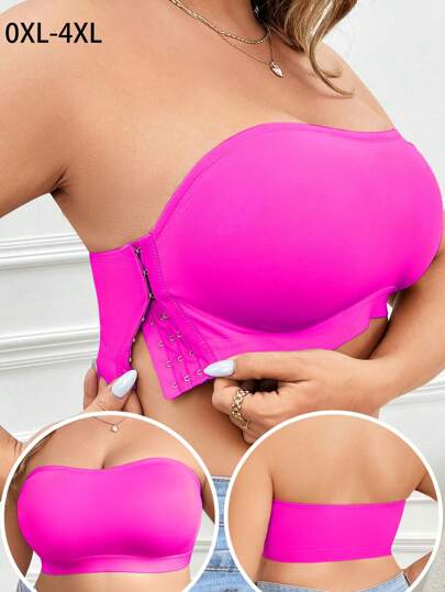 Plus Size Everyday Comfortable Wire-Free Clasp Bra