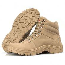 Men's Desert Military Tactical Safety Ankle Boots Short Shaft Casual Leather Shoes