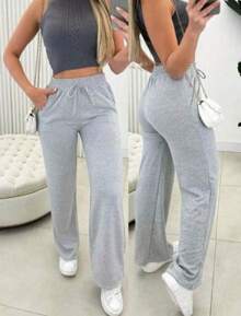 Calça Feminina Lanzinha Pantalona Moda Inverno