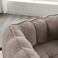 Soft Bean Bag Chair With High Resilient Foam(Chips)For Living Room And Bedroom,Comfortable Square Lazy Sofa With Footstool, Cover For Adults To Gaming, Reading, And Watching TV - default - View 6