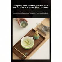 High-Quality Matcha Set! Hammered Matcha Bowl + Matcha Whisk, Traditional Chinese Song Dynasty Tea Ceremony Tools, Japanese Style Tea Utensils, Portable Gift Box Back To School
