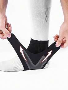 1/2/4pcs Ankle Brace Ankle Support Wrap, Ankle Sprain Protection For Basketball, Running, Sports, Professional Breathable - Black - View 8