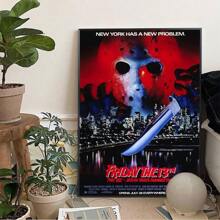 WB 1/10PCS Friday The 13th Horror Films Poster Wall Art Home Decor Room Decor Digital Painting Living Room Restaurant Kitchen Art - Frameless
