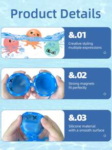 1/12 Stücke wiederverwendbare Wasserbomben, Wasser-Spielsachen für Pool und Strand, Outdoor Sommerspielzeug, magnetische Wasserbälle für Outdoor-Aktivitäten