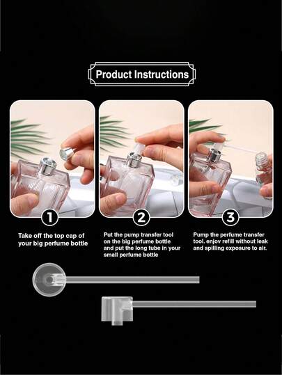 5pcs Long Cosmetic Dispenser Nozzles Leak-Proof Liquid Transfer Tool Reusable Perfume Applicator Tips Multi-Size Travel-Friendly Bottle Adapter Set