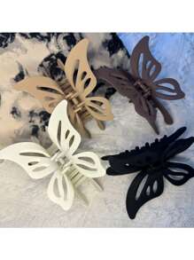 1 pezzo Fermaglio per capelli con design a farfalla, colore unito, carino e versatile. Elegante fermaglio per capelli a farfalla di nuovo stile cinese, fresco e insolito, decorazione vintage di lusso per Ognissanti. Ottimo regalo, fermagli per capelli estivi, pinze per capelli, morsetti per capelli, Molletta per capelli