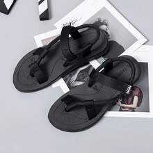 New Sandals For Men, Summer Outdoor Beach Flip-Flops. - Black - View 1
