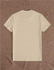 Camiseta Gráfica de Mujer en Rosa Suave con Diseño de California 1991 - Cuello Redondo Casual Manga Corta, Poliéster Ligero, Perfecto para Atuendos de Primavera y Verano, Ropa de Verano - Beis - Ver 2