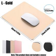 3-Size Aluminum Alloy Gaming Mouse Pad (S/M/L: 26x21-31x26cm) - Smooth Glide & Cooling, Ultra Thin To Large