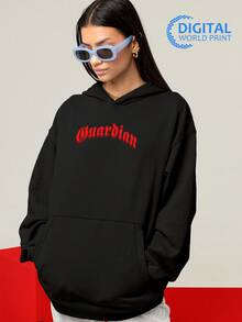 Guardian Angel Premium Unisex Sweatshirt Coat Ref-000022 - 黑色 - 查看 4