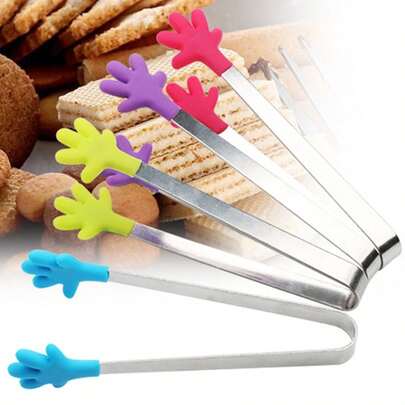 2 chiếc/1 chiếc-Kẹp gắp đá viên silicon dễ thương, Đồ dùng nhà bếp, Kẹp gắp đá viên bánh mì nướng BBQ cho gia đình, Kẹp gắp đá, Kẹp gắp đồ ăn tiệc trà dễ thương, Quà tặng tuyệt vời, Thích hợp cho quán cà phê/đám cưới/tiệc cô dâu/tiệc tân gia/tiệc sinh nhật, Mùa hè, Bộ mùa hè, Cho ngoài trời, Cắm trại