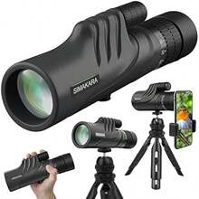 High Power Prism Monocular Telescope With Low Night Vision 1030X42 HD Zoom Waterproof Pocket Compact Monoculars For Adults Bird Watching Traveling Hikingwith Smart Phone Adapter Tripod - as pic - View 2